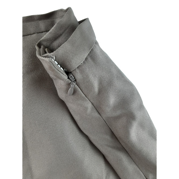 Vintage Talbots Women's Tan Khaki 100% Silk High Waist Straight Leg Pants 12 - Picture 4 of 10